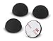 Dynavox Silikon-Elastomer Dämpfer ED20 4er-Set, Universal Absorber-Füße für HiFi Geräte, Lautsprecher, Verstärker und Plattenspieler, Resonanzdämpfer mit 3M-Klebefläche, schwarz