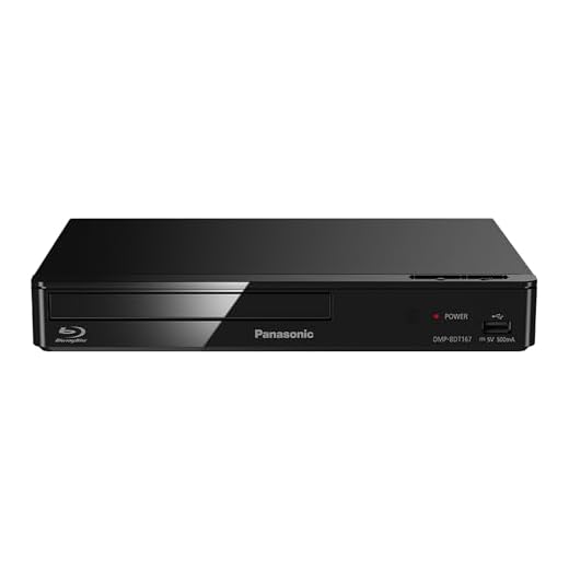 Panasonic DMP-BDT167EG Kompakter 3D Blu-ray Player (Full HD Upscaling, Internet Apps, LAN-Anschluss, USB, MKV-Playback) schwarz