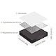 Evemodel 100 Stück quadratisch 25mm Magnetisch Modell Basis Boden Tischplatte Miniatur War Gaming Modelle Base für Spur Figuren oder Miniaturen für Tisch Landschaft Dekoration