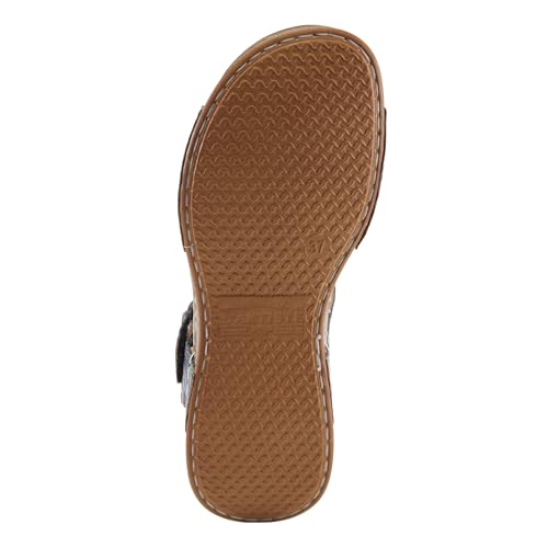 Image of Spring Step L'Artiste womens Popular | Hand-painted leather upper with hook and loop straps, padded microfiber insole, polyurethane outsole, and 1.25 in heel