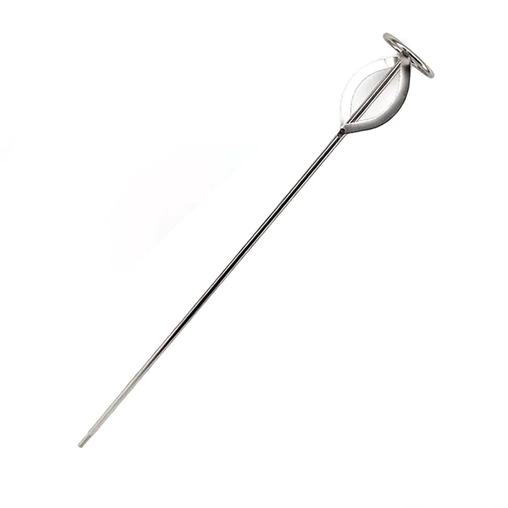 Agitatore E Miscelatore in Acciaio Inossidabile for Birra Fatta in Casa - Attacco for Trapano Esagonale da 1/4" - Lunghezza 600 Mm, Lama da 70 Mm - Rompipalle di Impasto