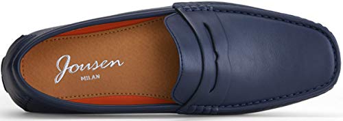 Image of Jousen Men's Penny Loafers Casual Driving Slip On Shoes | Rubber Outsole Soft Lightweight Moccasins Daily Business Wedding Office Travel Boat