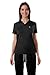 SUNME Women's Medical Scrub Tops - Ultra Soft, Easy Care, V-Neck Top Scrubs with 2 Pockets, 4-Way Stretch & Wrinkle Resistant Black