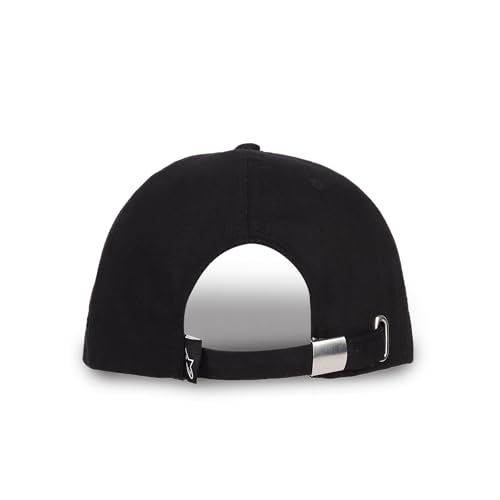Image of TVS Racing x Alpinestars Cap � 100% Cotton Twill, Breathable & Skin-Friendly Fabric, 6-Panel Design, Adjustable Metal Buckle Closure, Flexible Peak for Sunshade, and Embroidered Branding