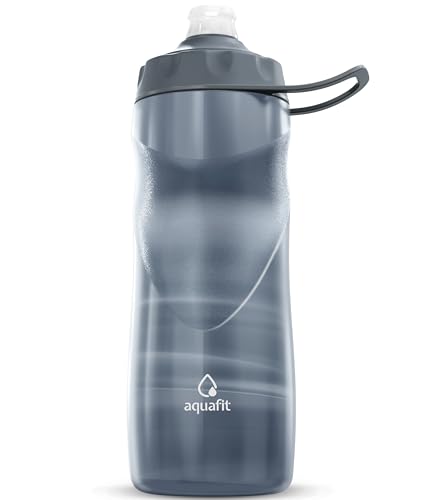 AQUAFIT Insulated Water Bottle - 20oz Leakproof Sports Water Bottle with Bite...
