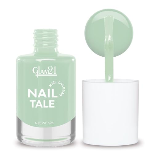Image of Glam21 Nail Tale Nail Polish | Glossy Gel Finish | Rich Pigmentation | Chip Free | Quick Drying Formula | Long Lasting Nail Polish for Women | 9ml | Shade-33