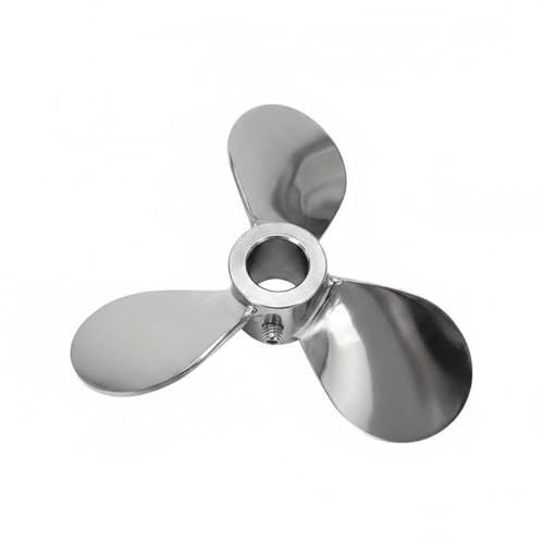Jinhxofs Three-Leaf Stirring Impeller Food Grade 3- Mixing Propeller Mirror Polished Mixer Accessory for Industrial, Outer Diameter 150mm, Inner Hole 12mm, 304 Stainless Steel