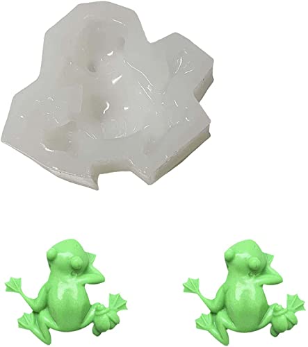 Szecl 3D Frog Mold For Resin Casting Animal Molds Silicone Rabbit Pendant Resin Mold Luggage Tag Keychain Mold Polymer Clay Diy Hnadamde Craft Jewelry Making Tool Crystal Home Decoration #TOP12