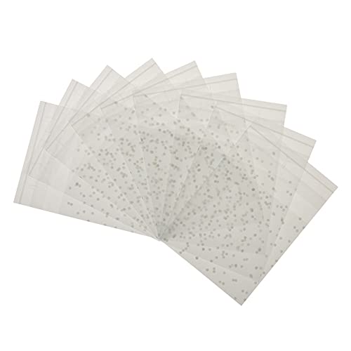 tooloflife Lot de 300 sachets en cellophane transparent à pois pour biscuits, bonbons, 10 x 10 cm Cover