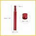 REPAIROCK 50mm Aluminum Alloy Bike French Type Valve Extender Extension Red 2pcs Auto Replacement Parts