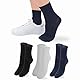 LEON D’ORO Socken ohne Gummizug für Damen, leichte Baumwolle, 3 Paar, Damensocken, Schottlandgarn, hergestellt in Italien, 520-3 Paar ASS Classic, 35-41