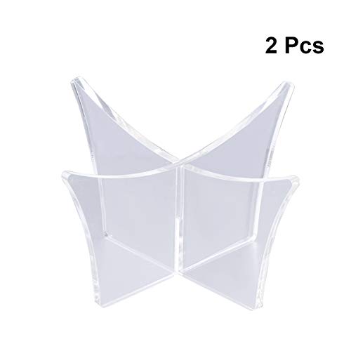 LIOOBO 2pcs Acrilico Titolare Palla di plastica