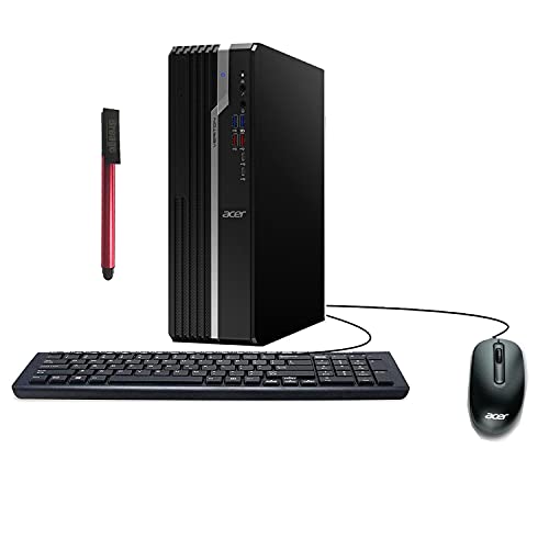 Acer Veriton X4 SFF Business Desktop Computer, Intel Hexa-Core i5-9400 up to 4.1GHz, 16GB DDR4 RAM, 512GB PCIe SSD + 1TB HDD, DVDRW, WiFi, BT 5.0, DisplayPort, Windows 10 Pro, BROAGE 64GB Flash Drive