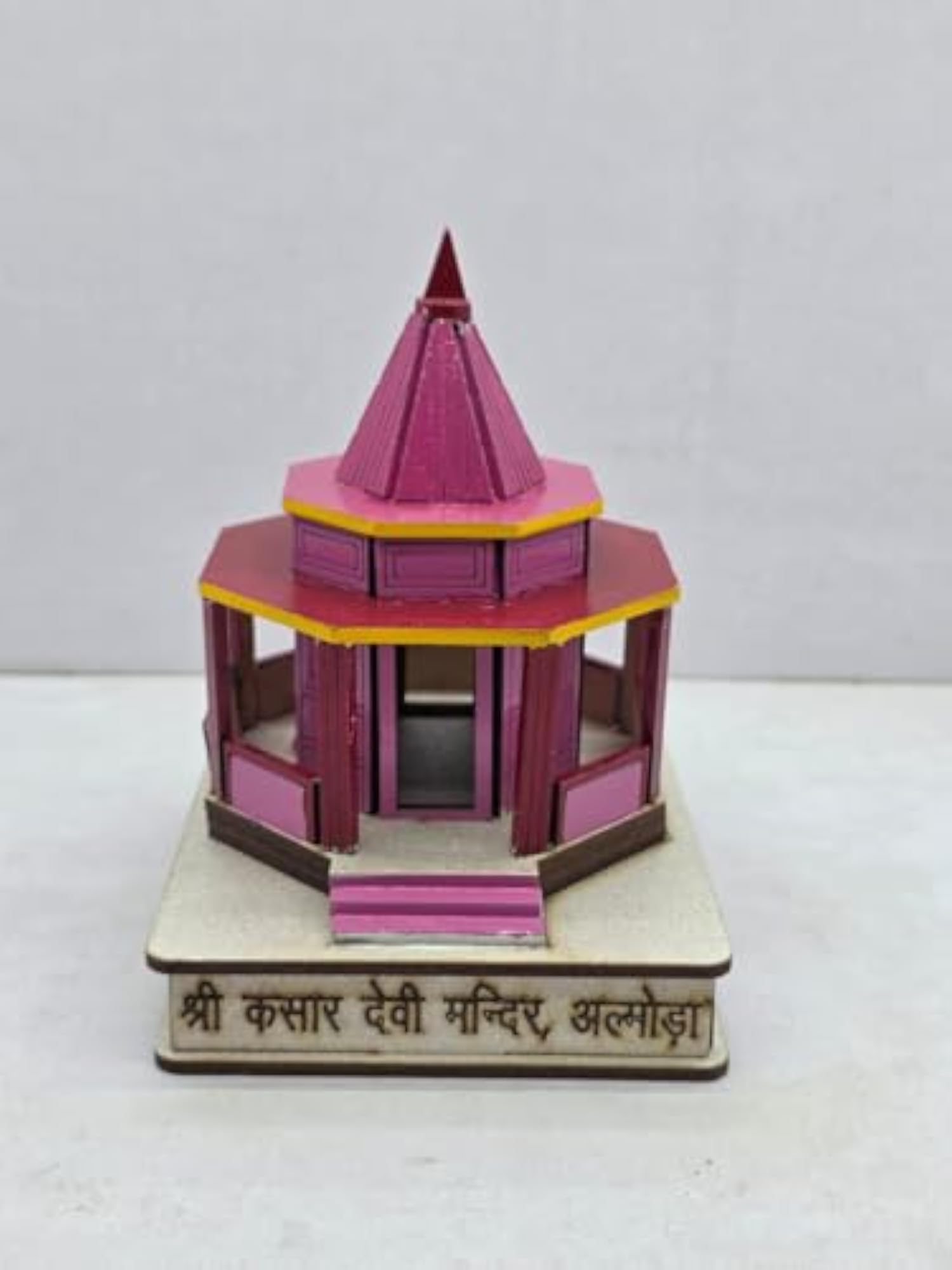 Wooden Shri Kasari Devi Mandir Model