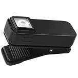 Adiwo Rechargeable EDC Clip on Torch, 300 Lumen Hand Free Pocket Lamp with USB-C Charging, Dual Light Sources and 6 Light Mode, IPX4 Waterproof, 12mm Clamping, for Cycling Hiking Camping Walking Pets