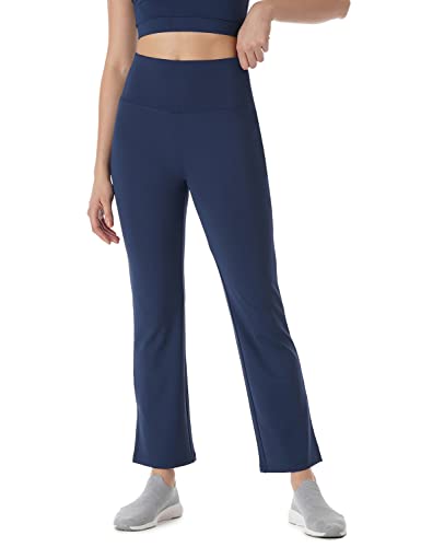 Image of PUMP'D Women's Stretchable All-Purpose Flare Pants -Lightweight, Anti-Odor, Squat Proof, Dry Tech, Ultra Soft Seams