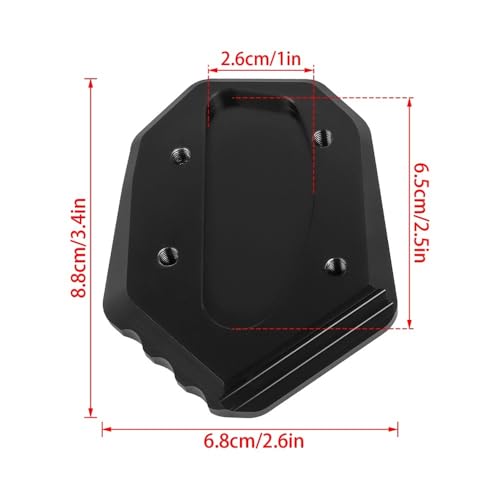 Coussin d'agrandissement du support latéral W800 extension béquille finition alu