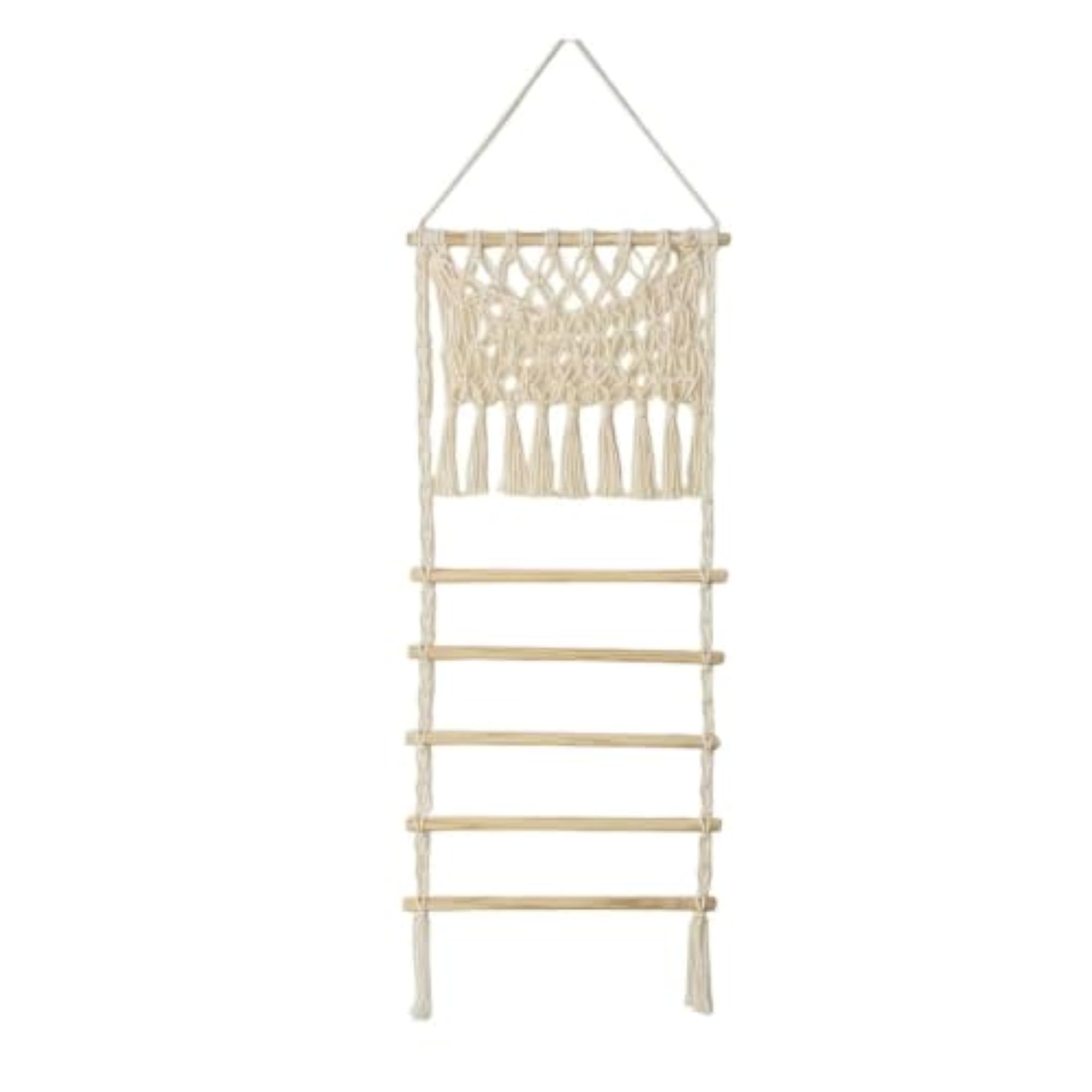 Macrame Wall Hanging with Pocket Decorative Woven Wall Pocket