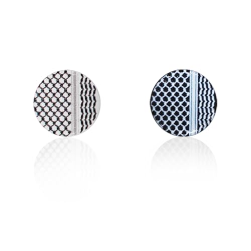 Image of Keffiyeh Flat Hijab Magnets, Hijab Magnetic Pin, Shawl Pins, Dress Weights, Race Bib Magnets, 2 Pairs, No Snag, Strong, Premium, Pinless Brooch, Multi-Use, NEW & Unique Variations by Modest Magnets