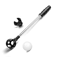 prowithlin Golf Ball Retriever, Edelstahl Teleskop Golfball Retriever für Wasser mit Grabber für Putter, 9FT