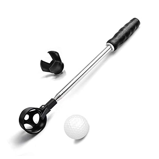 prowithlin Golf Ball Retriever, Golf Ball Retriever Telescopic for Water with Automatic Locking Scoop, Ball Retriever Tool Golf with Grabber Tool, Golf Accessories Golf Gift for Men (9ft)