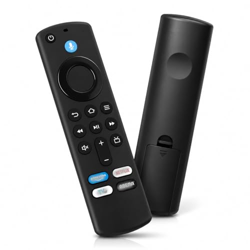 交換用リモコン ふぁいやースティック tv | fire stick tv 対応 音声認識機能付き Alexa 搭載 Fire TV Stick シリーズ対応 プリセット APP ボタン付き テレビコントロール 故障交換・予備に最適 日本語説明書付きの商品画像（Amazon）