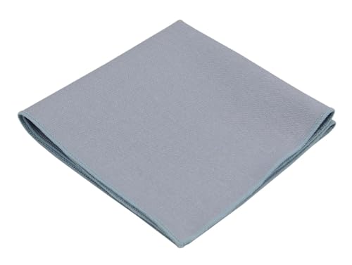 Image of Mens Linen Tie Set - Solid Necktie with Pocket Square