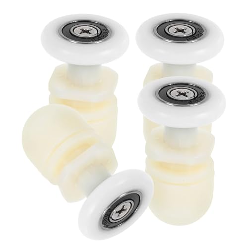 KOCKSHION 4個 シャワードアローラー 引き戸滑車 スムーズな滑り ガラスドア用偏心ホイール バスルーム交換部品 固定設計