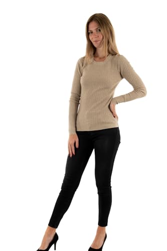 Molly Bracken Pull Hiver la906cn Beige L