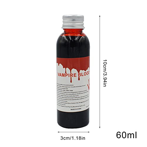 1/2fl oz sangue falso para fantasias - Halloween Faux Blood parece real,Vestir-sangue palco para maq