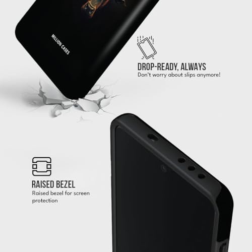 Image of MILLION CASES Back Cover Case for OnePlus 12 Scratch Resistant Anti-Slip Polycarbonate Shockproof Protective Durable Dominator Crystal Case for Men & Boys