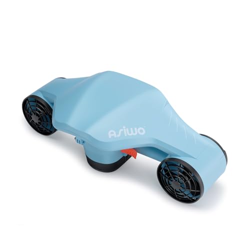 Asiwo Unterwasserscooter Tauchscooter Manta 2 mit Starker Schub,Seascooter mit mit Action Kamera Halterung Doppelmotor für Tauchen Schwimmen Schnorcheln Abenteuer und Fischen jagen