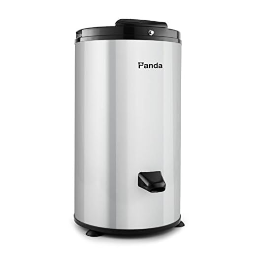 Panda Portable Spin Dryer for Swimsuits and Laundry, 22lb Capacity, Stainless Steel, PANSP22 Water Extractor