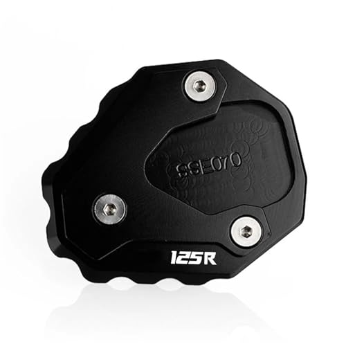 Für Honda CB125R CB400X CB300R CBR300R 2017-2025 2024 2023 2022 Motorrad CNC Kickstand Seitenständer Stehen Verlängerung Enlarger Pad(CB125R Black)