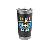 Saint Cosmas and Damian Patron Saint of Catholics Stainless Steel Insulated Tumbler