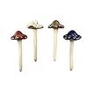 Danmu garden decor 4pcs random color ceramic mushroom for garden yard fairy garden lawn ornament decor pottery ornament 452 in height  urban country home decor