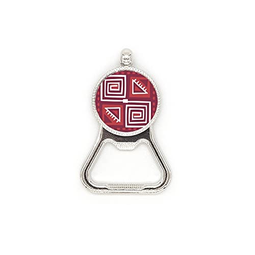 Décapsuleur acier inoxydable totem mexicain couleur vin rouge robuste