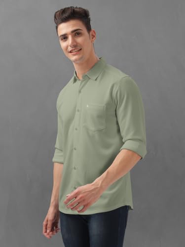 Image of BULLMER Trendy Regular Fit Solid Full Sleeve Causal Shirt for Men.