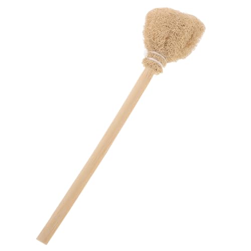 STOBAZA Cepillo de Limpieza para Tazas y Botellas con Mango de Madera Cepillo de Lufa y Práctico Ligero y Duradero para Cocina y Viaje