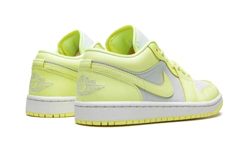 Nike Women's Air Jordan 1 Low UNC Basketball Shoe, Pure Platinum/Citron Tint, 8