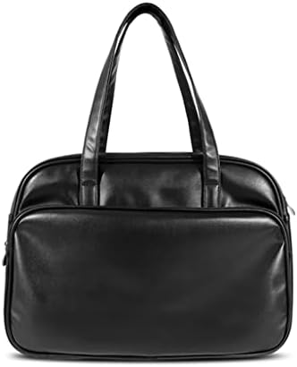 Soft PU Leather Women Laptop Bag Portable Notebook Carrying Case Briefcase Fashion Lady Travel Handbag(D) image 2