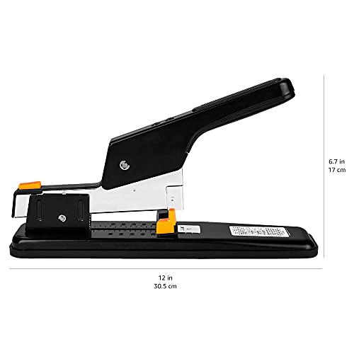 Amazon Basics Heavy Duty Stapler, 90 Sheet High Capacity, Large Office Stapler With 1000 Staples, Black #TOP5