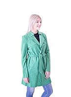 Algopix Similar Product 11 - Solitaire Faux Suede Trench Coat Jacket