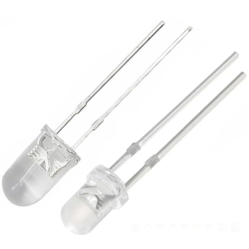 105 piezas (7 colores x 15 piezas) 3 mm parpadeantes LED diodo vela parpadeante kit de luces parpadeantes transparentes redondas transparentes DC 3V 20mA bombillas indicadoras diodos emisores de luz