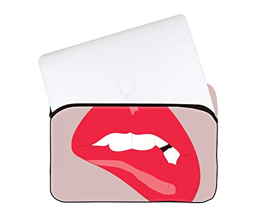 Image of Theskinmantra Red Lips Laptop Sleeve /Slip case /MacBook Sleeve for 13-13.3 inch Laptops.