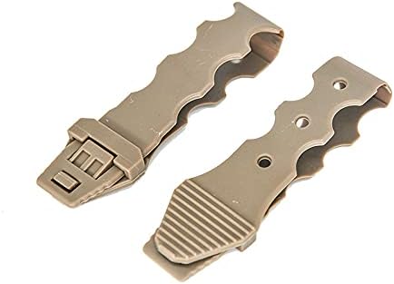 4 Packs Tactical MOLLE Malice Clips Short Coyote 5.9in