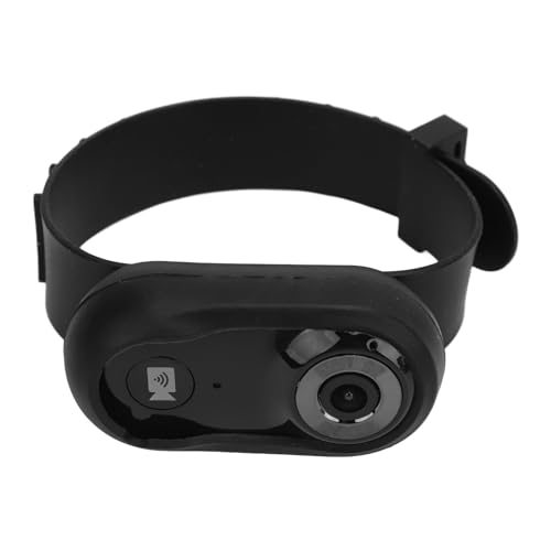 GLOGLOW Haustierhalsband-Kamera, 120° Weitwinkel-Katzenhalsband-Kamera, Sport-Action-Kamera, Mini-Körper, Kleine Kamera, HD-Überwachungskamera für...