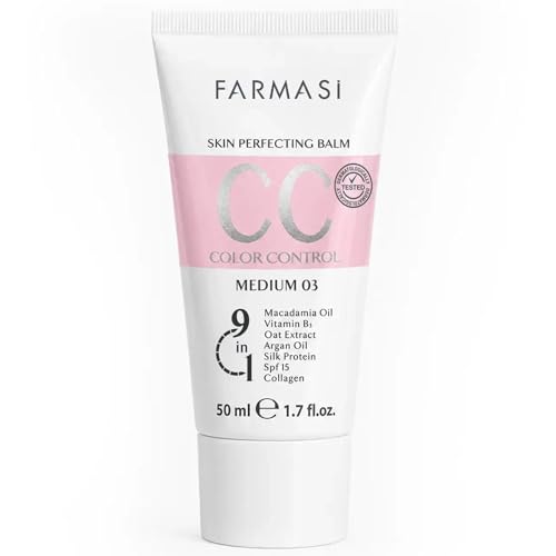 Farmasi CC Cream, Hydrating, Light Coverage, SPF 25, Medium, 1.7 fl oz