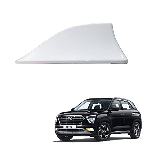 Image of Shark Fin Roof Antenna Aerial ABS AM /FM Radio Signal Compatiable with Creta T-2 White