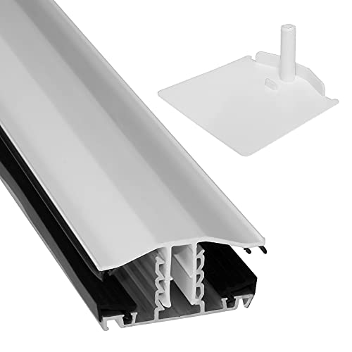 White, 4m Snap Down Glazing Bar Exitex Capex 10-25mm for Timber Rafter